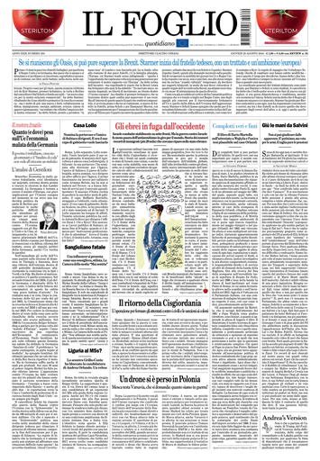 Prima-pagina-il foglio-messina-edizione-di-oggi-29-08-2024